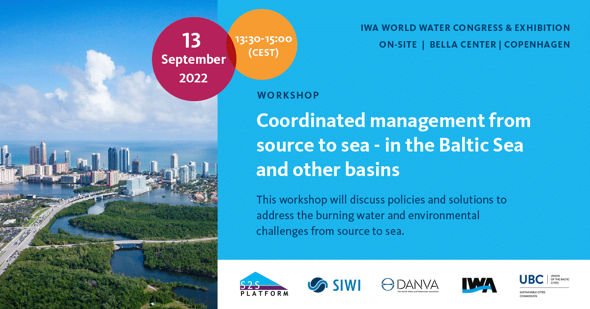 Banner of the session on coordinated management from source to sea