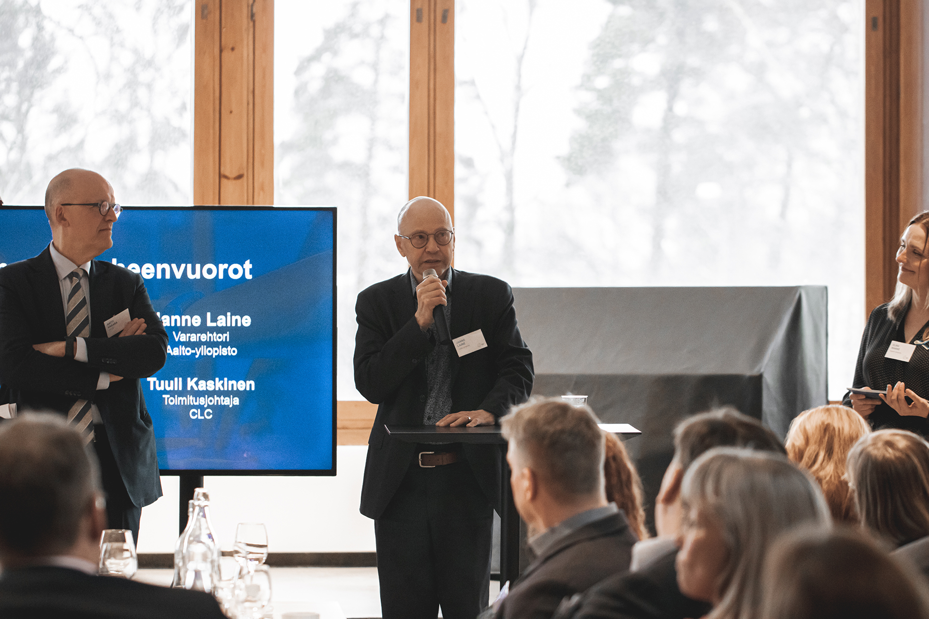 speakers presenting at the event
