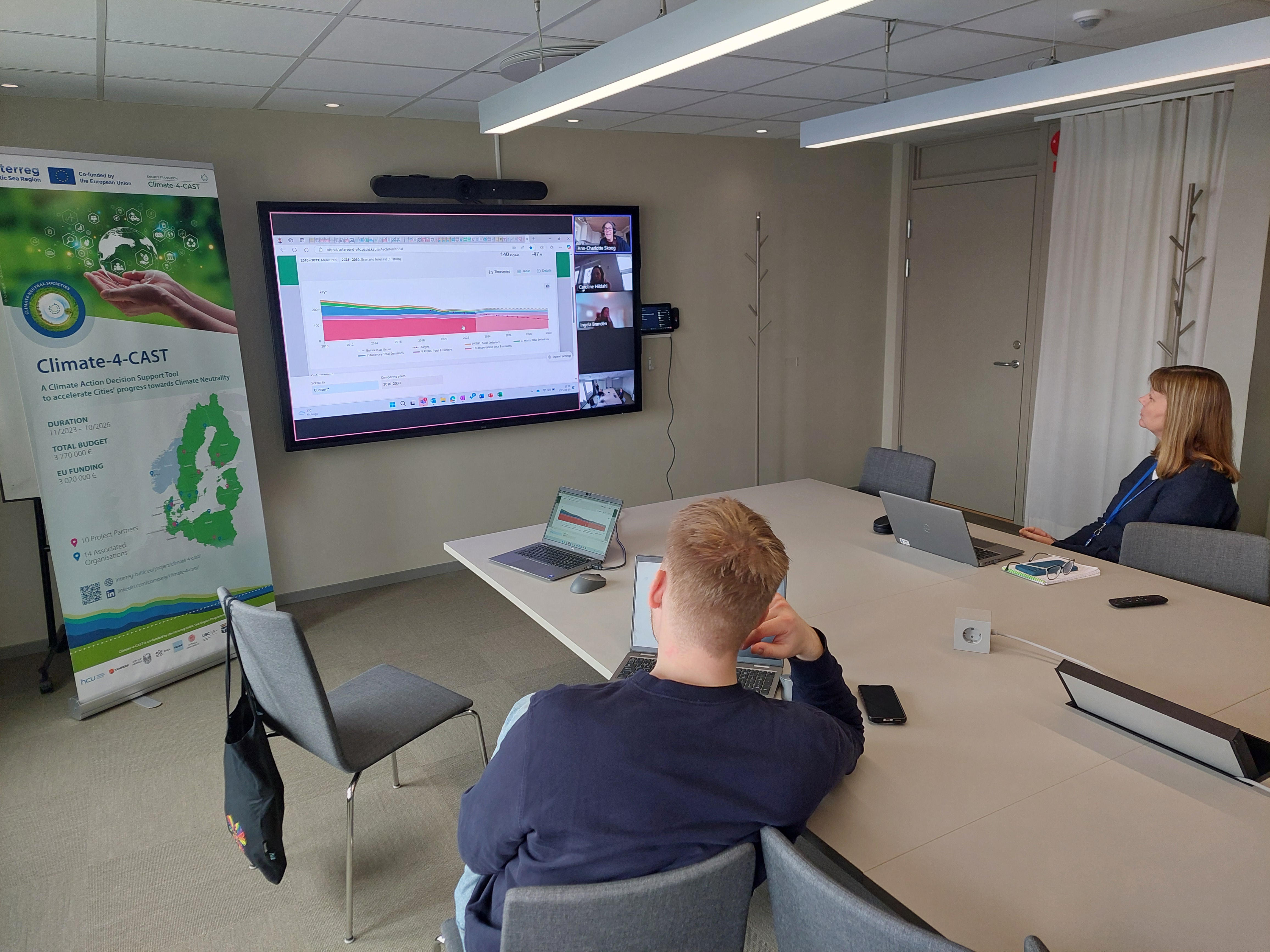 Partners participating in the online meeting