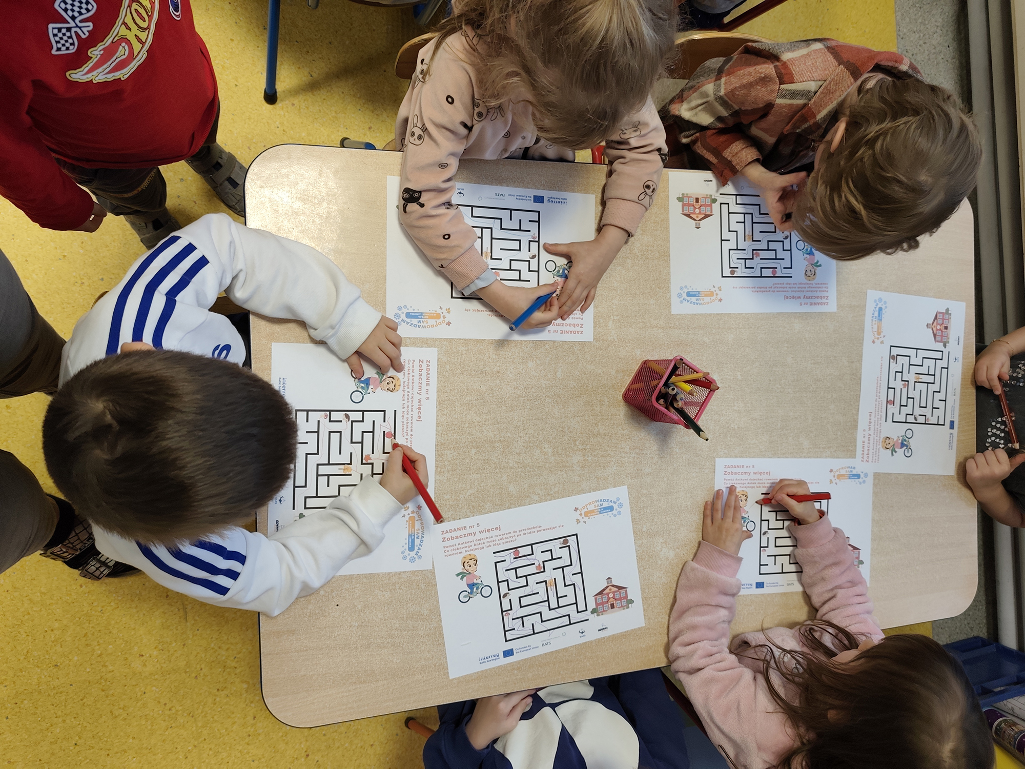 Children solving a mobility puzzle