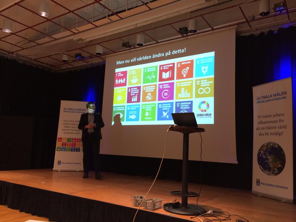 Presentation on stage