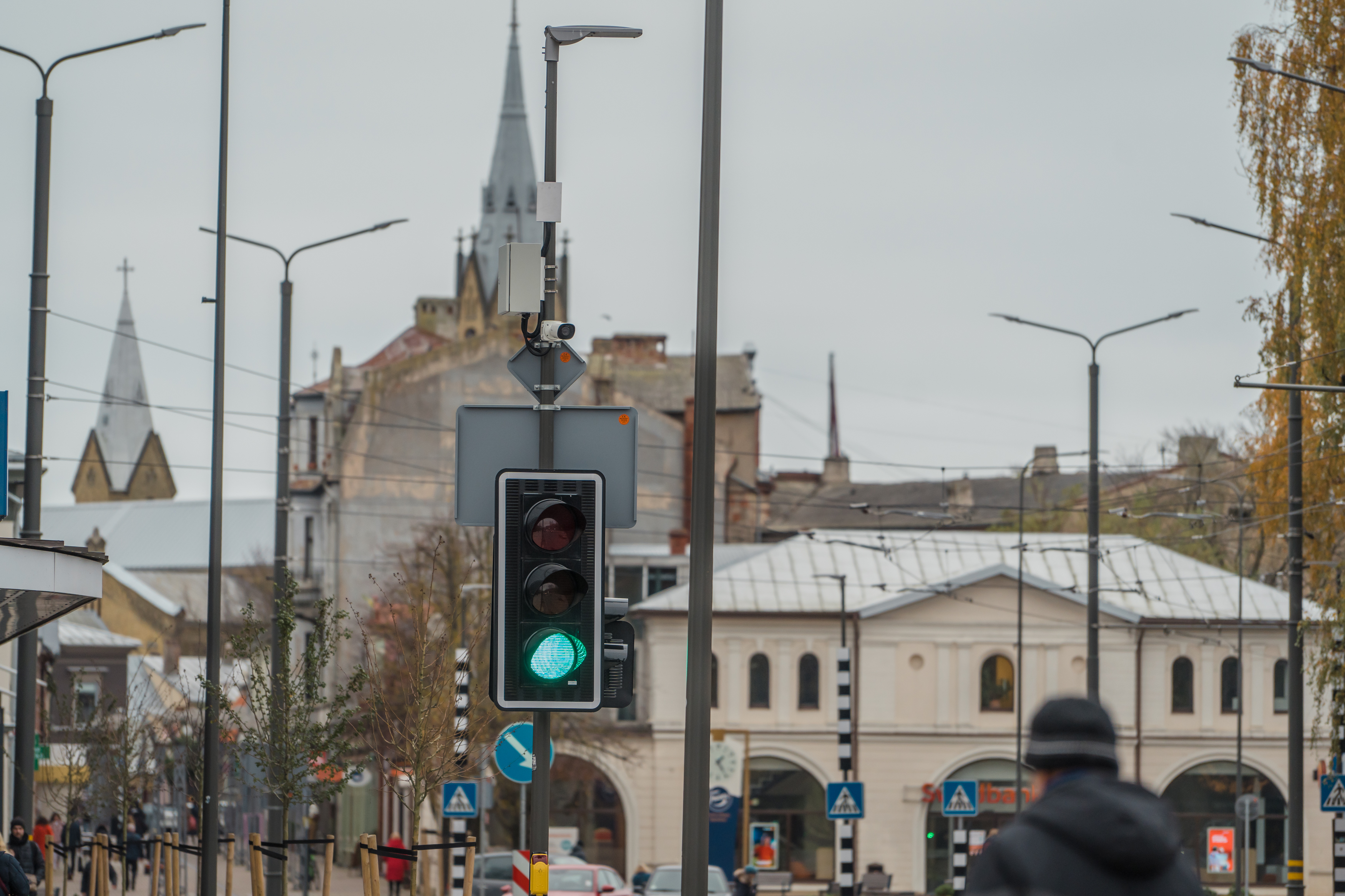 Traffic lights on Liepaja streets