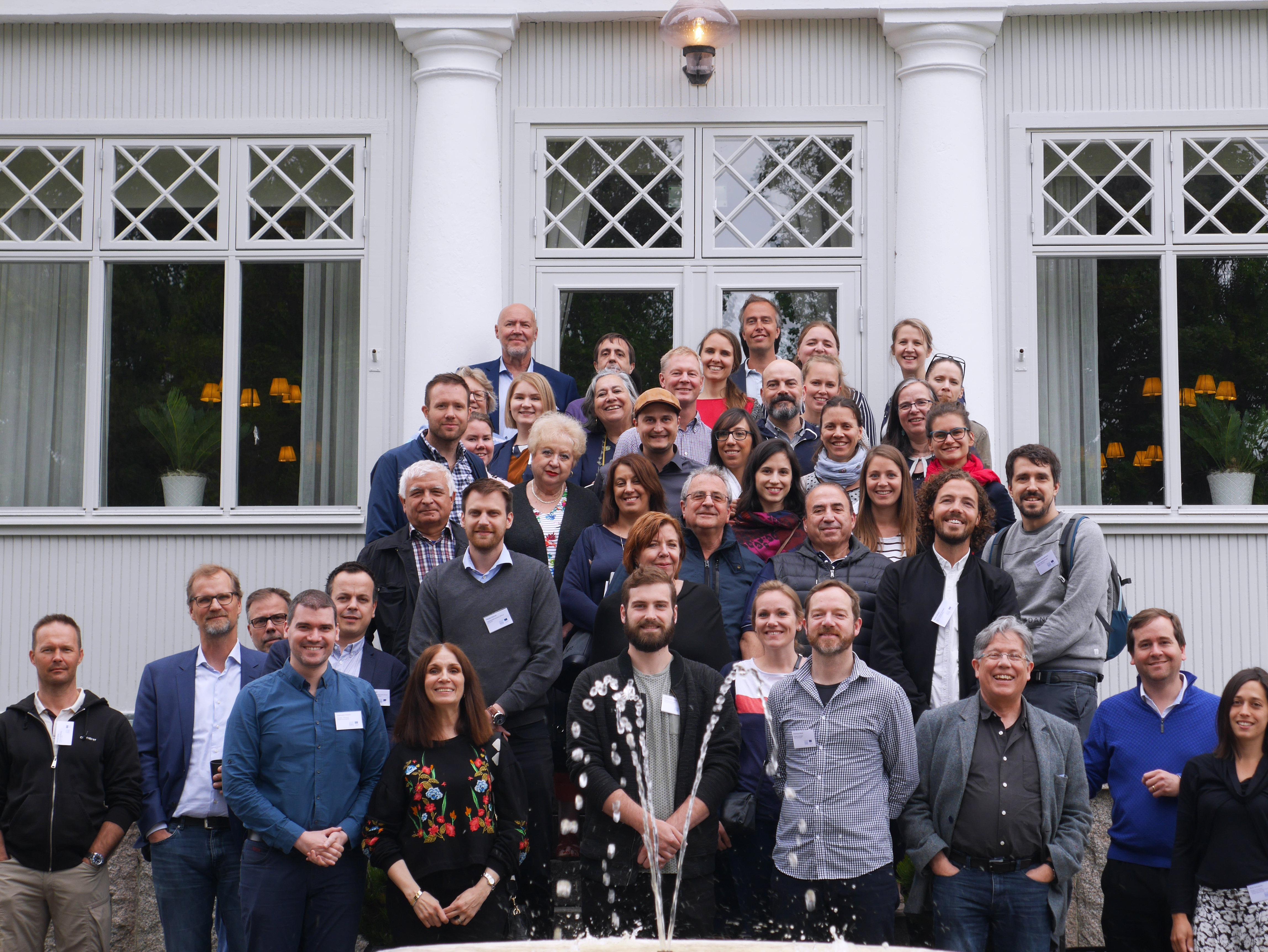 Partners group photo in Stockholm