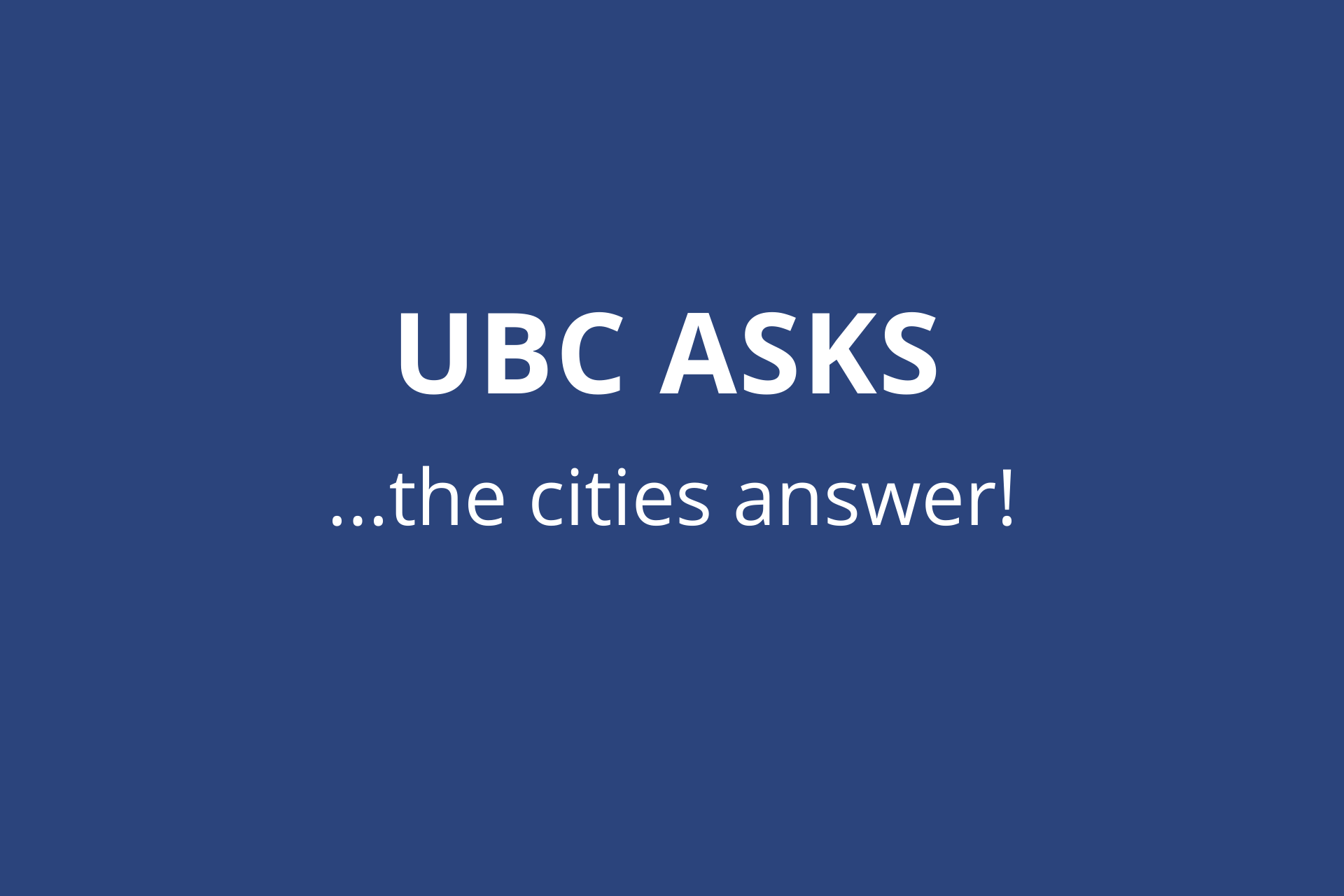 UBC ASKS