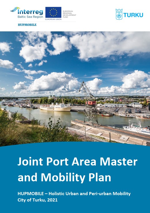 Publication cover with Turku port area