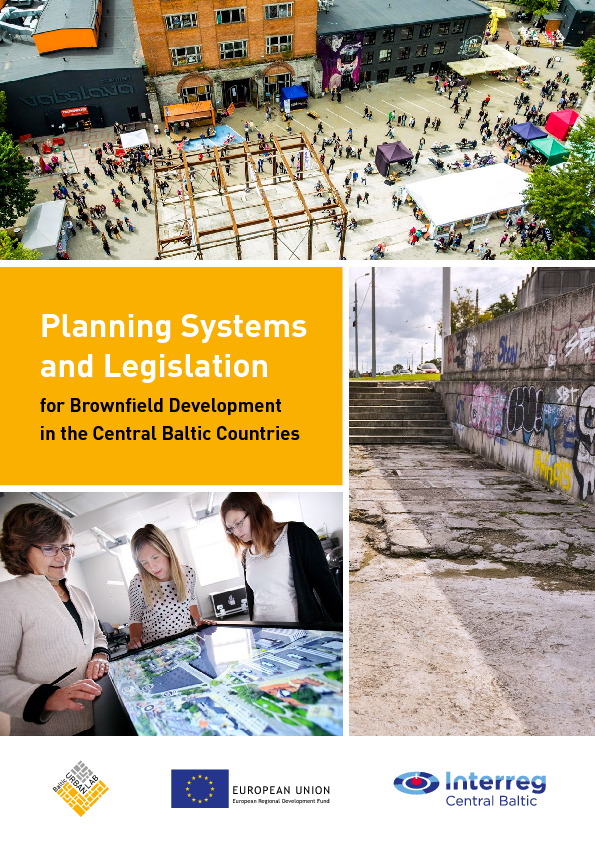 Publication cover with redeveloped areas