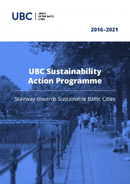 Cover page of the UBC Sustainability Action Programme 2016-2021