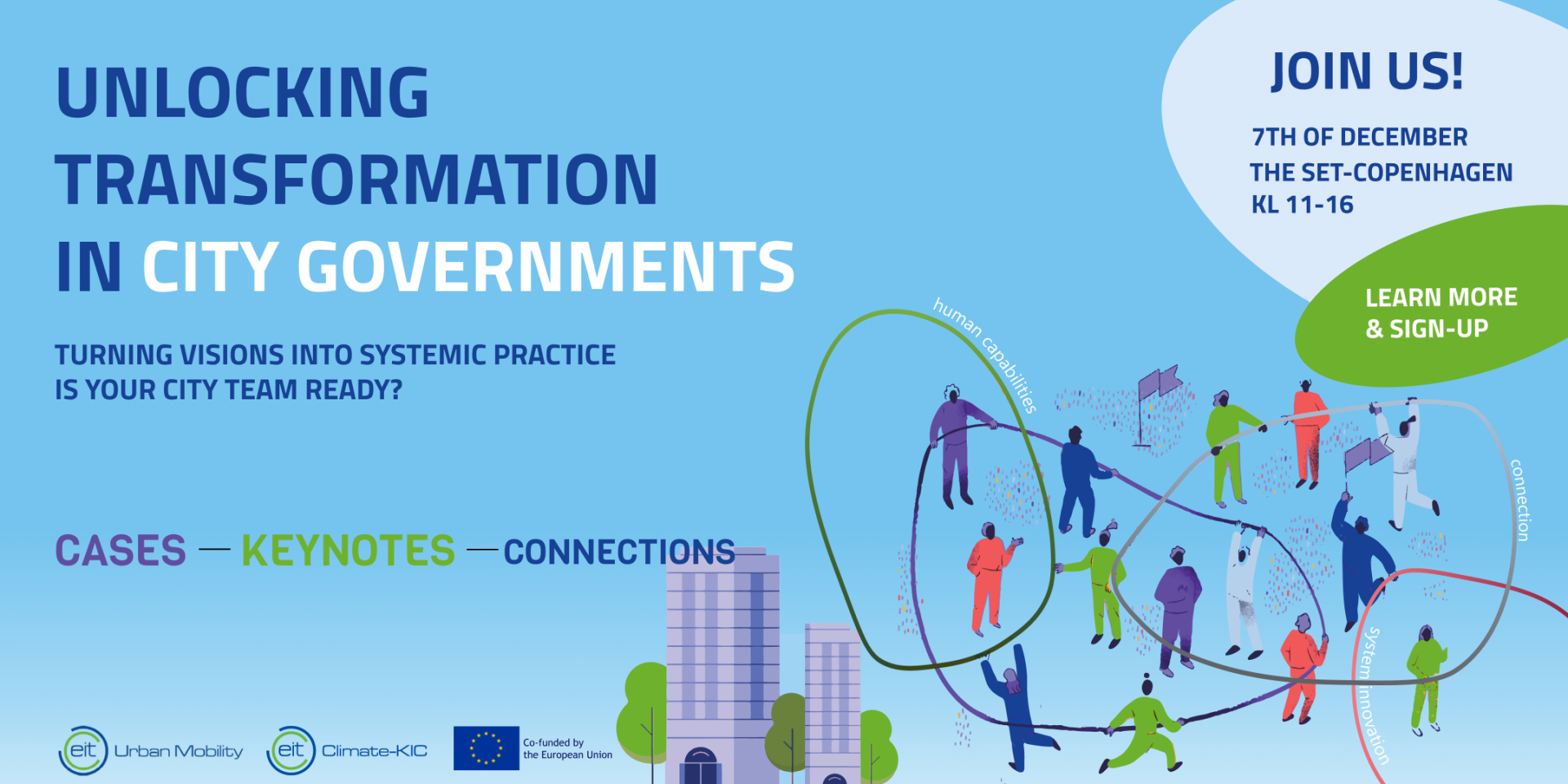 Banner of the event: Transformation in city governments