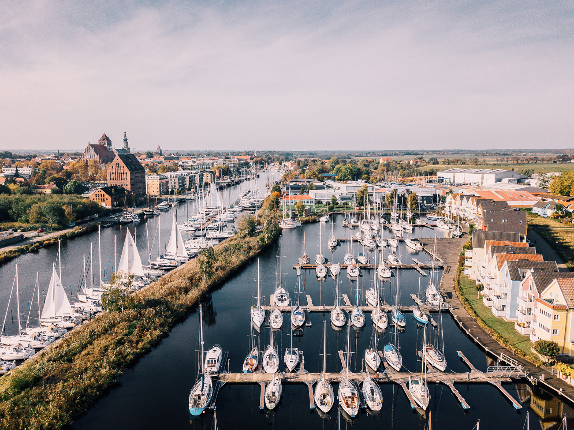 View on the city of Greifswald