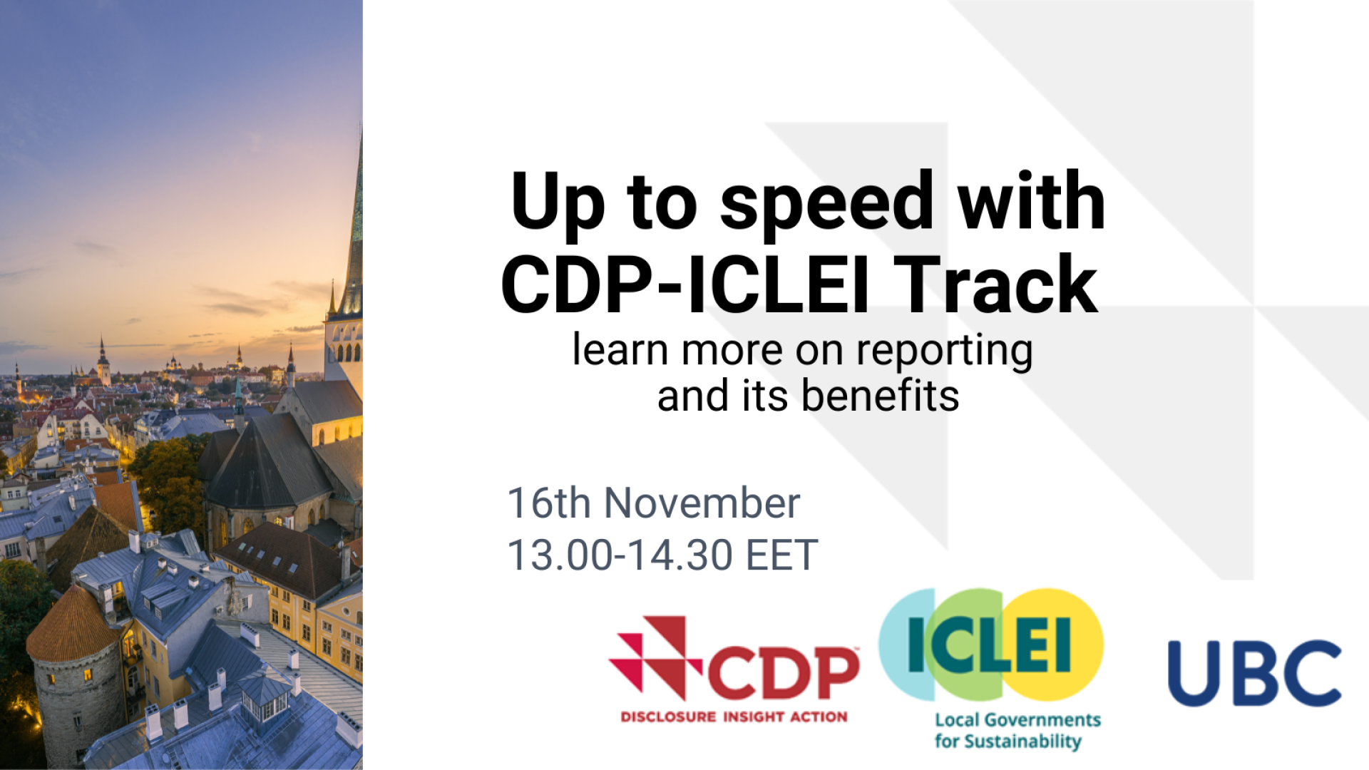 Up to speed with CDP-ICLEI Track