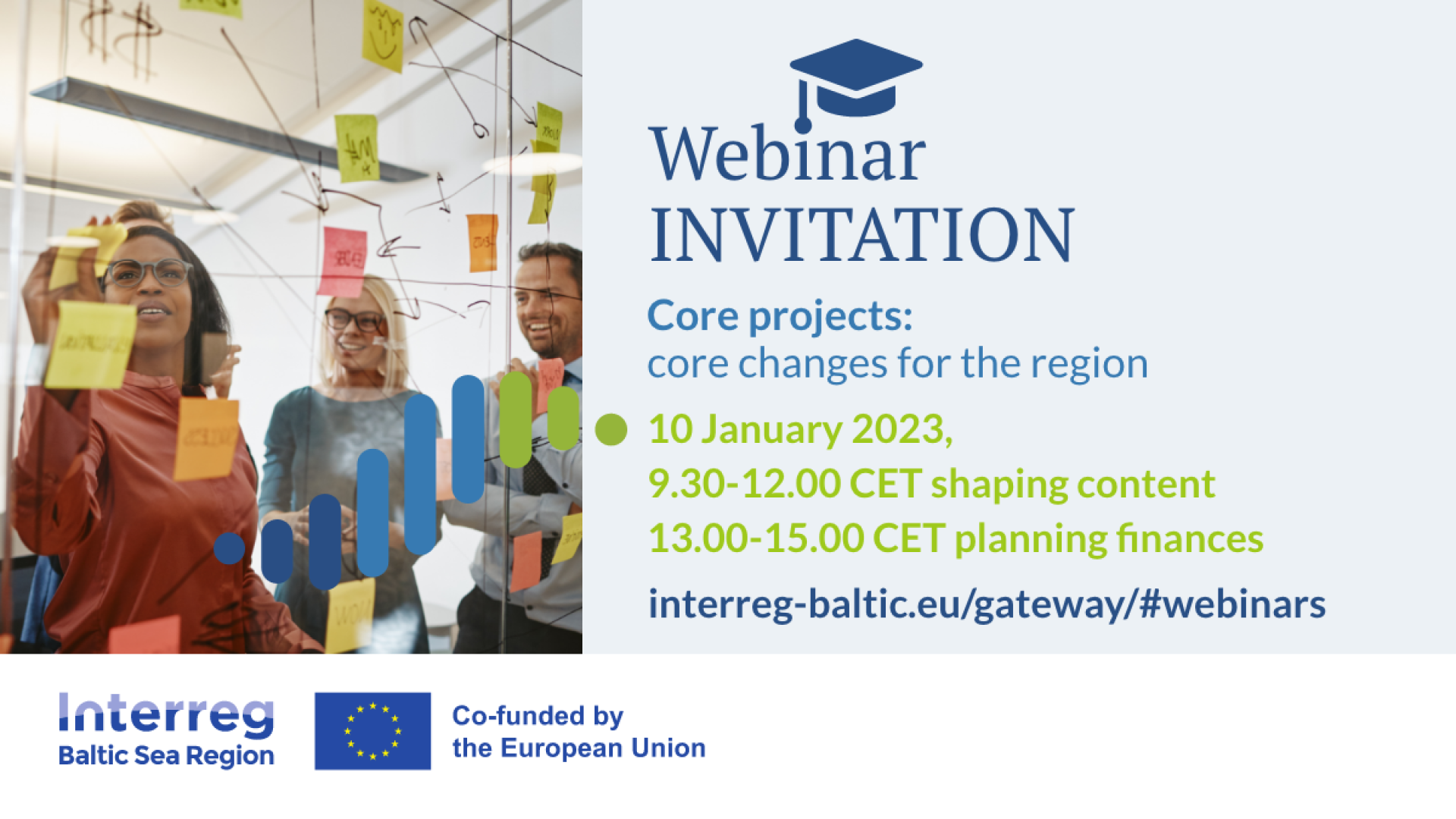 Banner for the webinar of Interreg BSR Programme