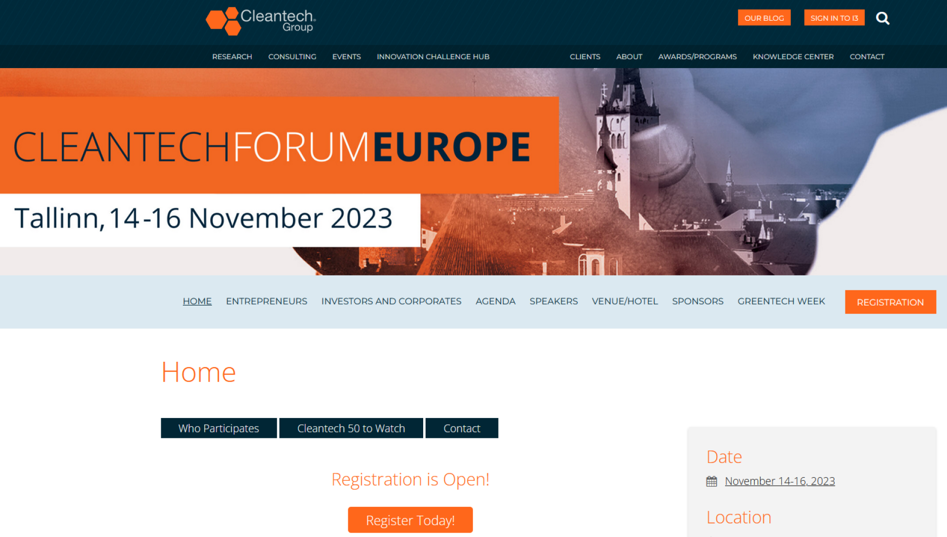 Cleantech Forum Europe