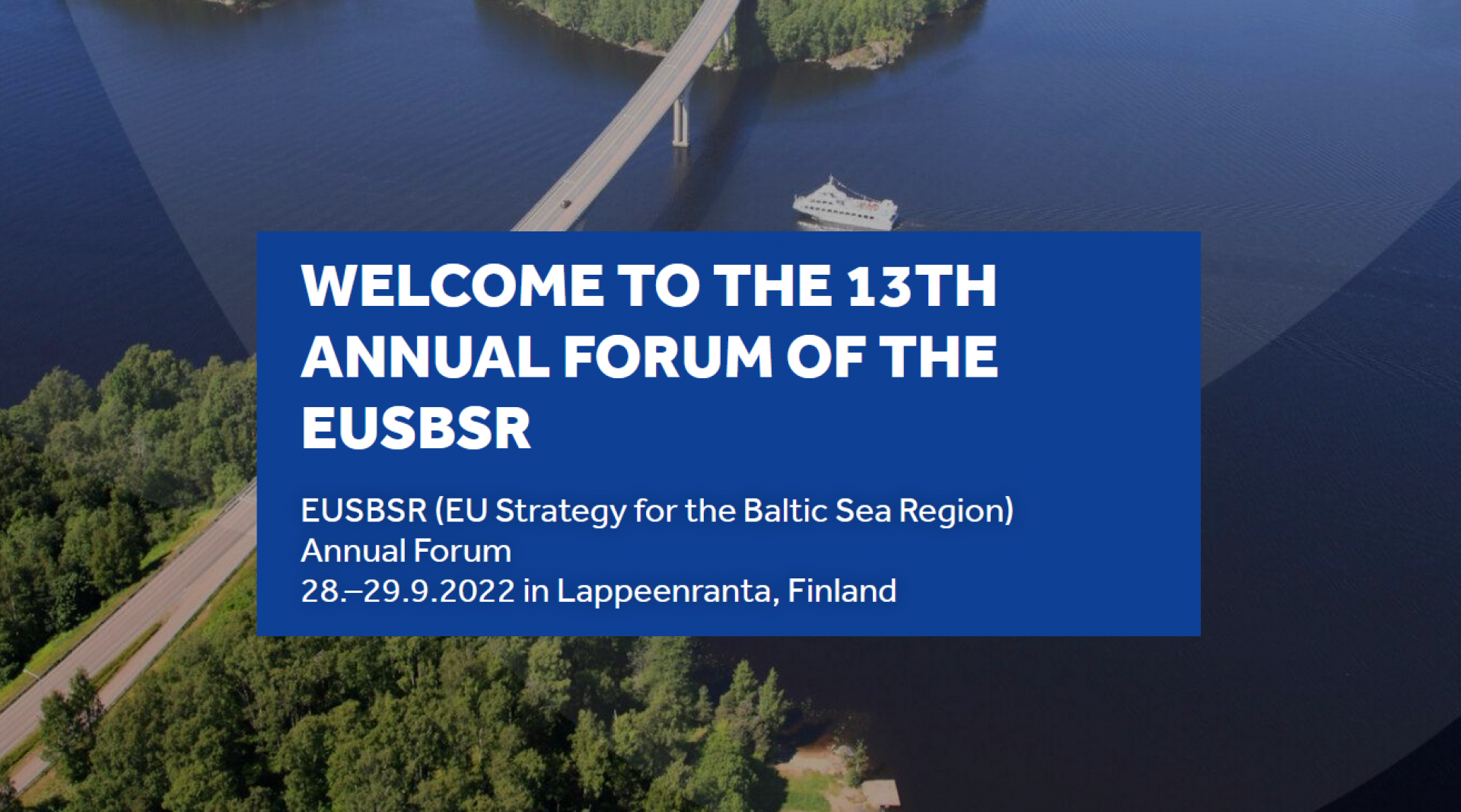EUSBSR AF banner