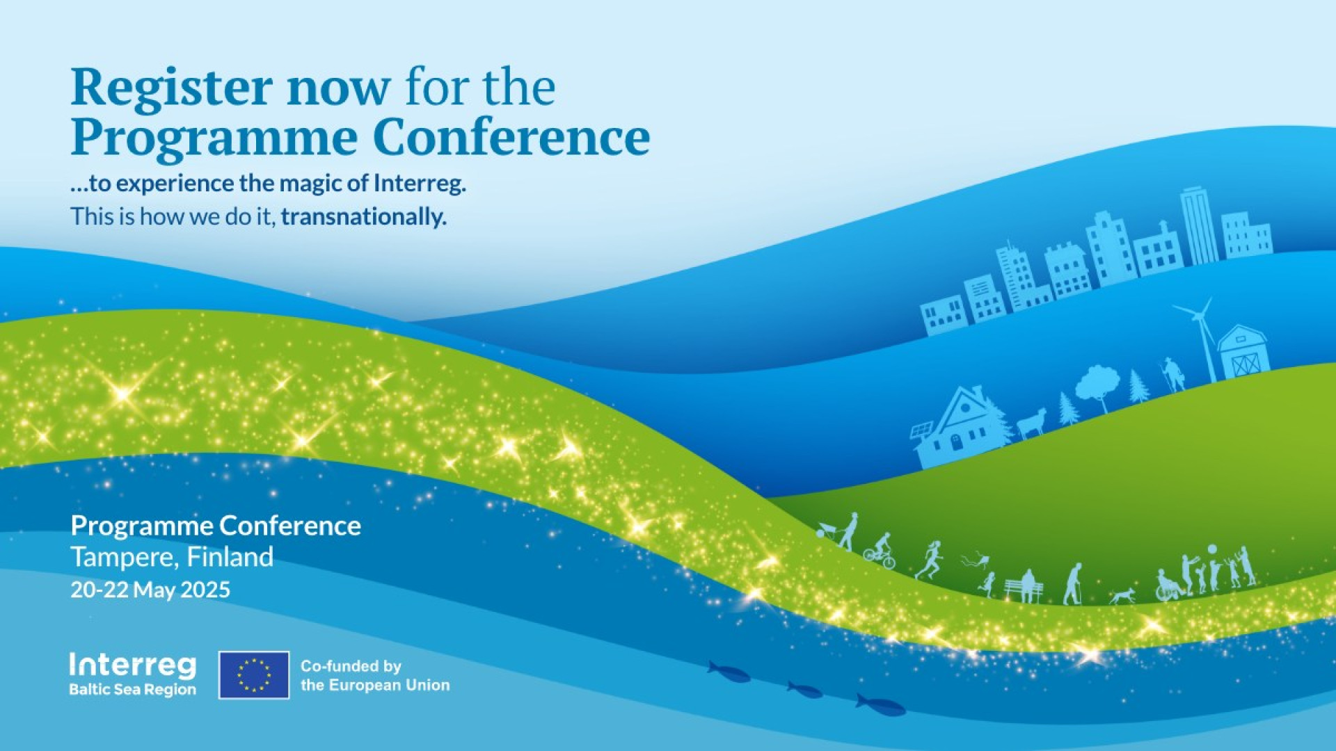 Banner of the Interreg conference 2025