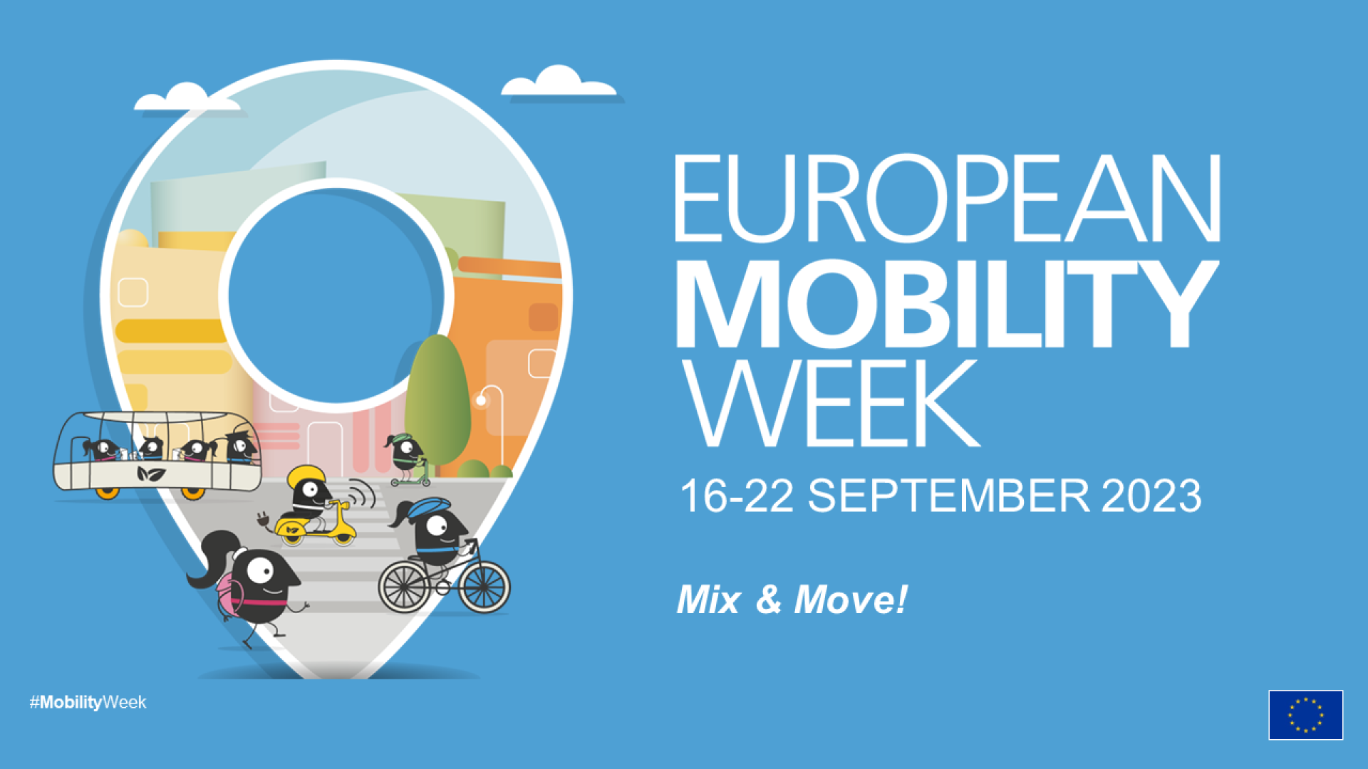 European Mobility Week, 16-22 September 2023, Mix and move!