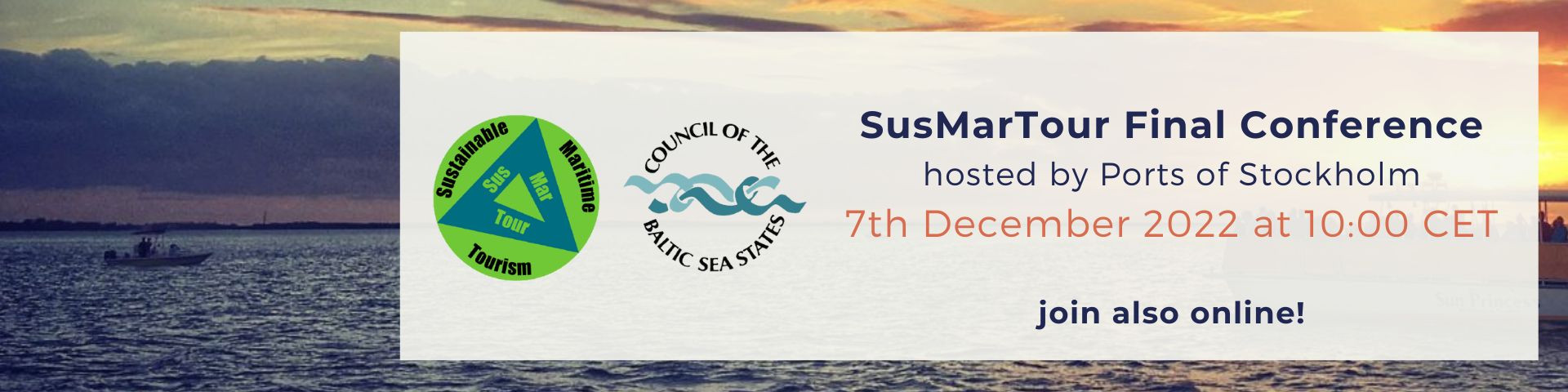 Banner of the SusMarTour final conference