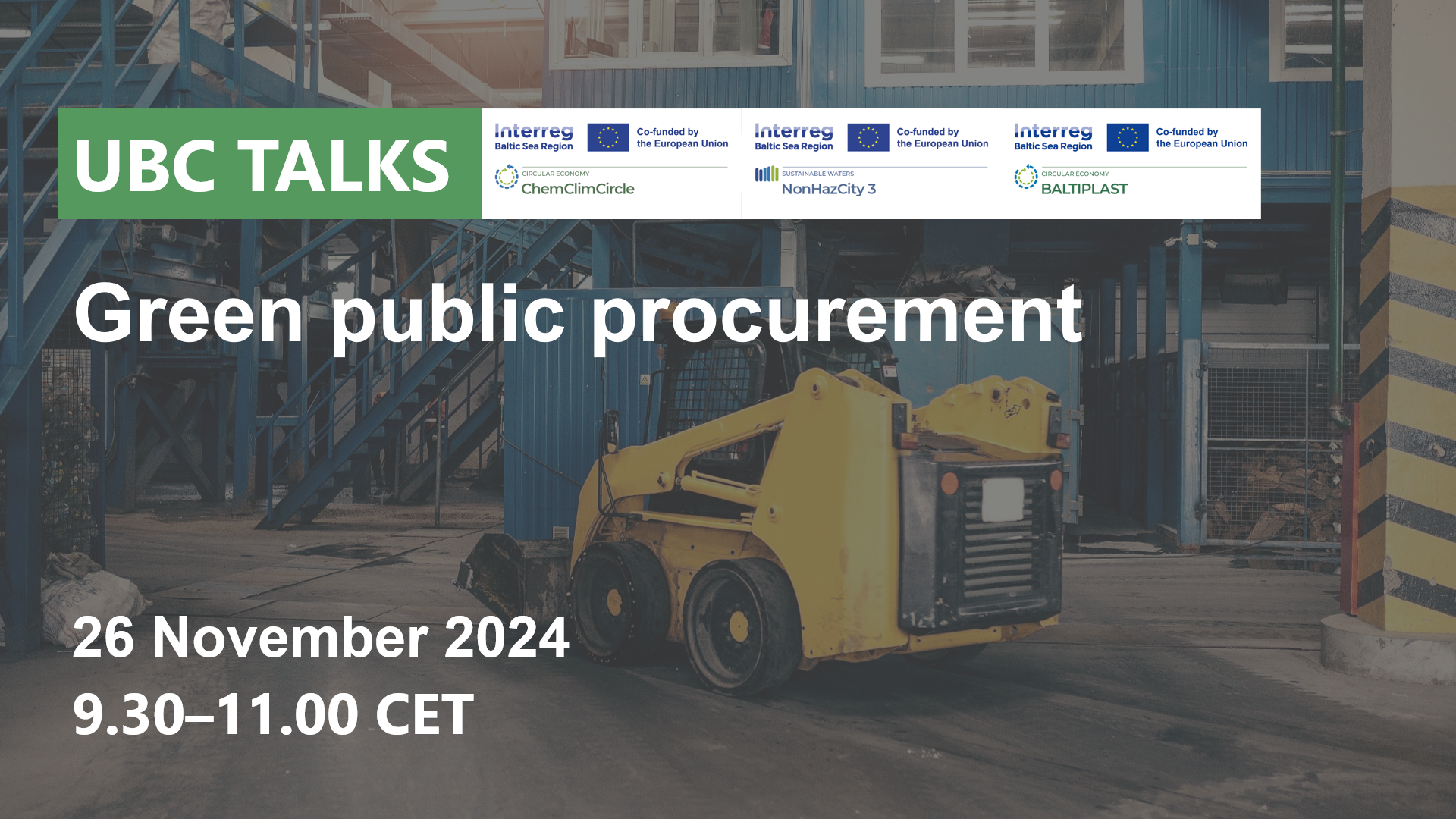 UBC TALKS about green public procurement