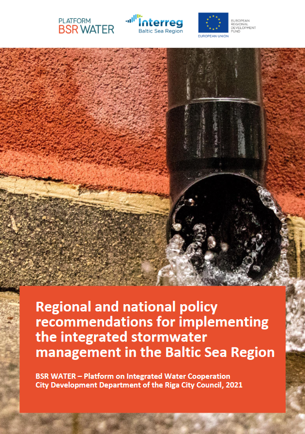 Publication cover with the stormwater pipe