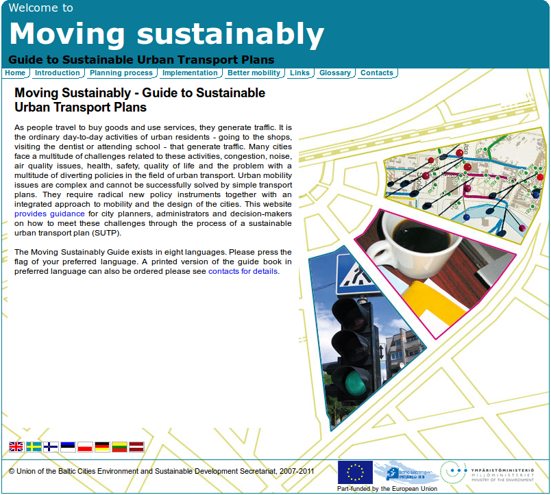 Screenshot of the website