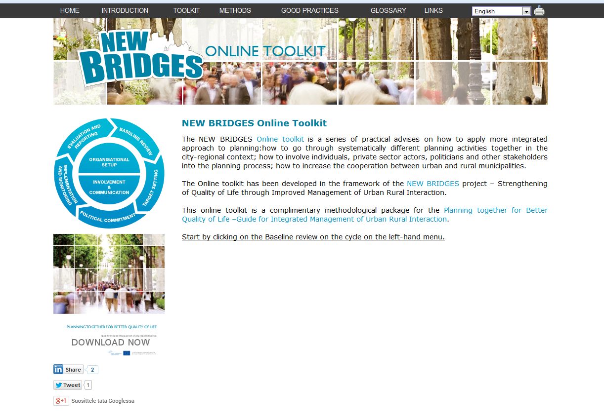 Screenshot of the website